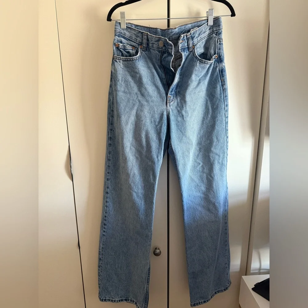 Dr Denim Echo Wide Leg in Blue Jay